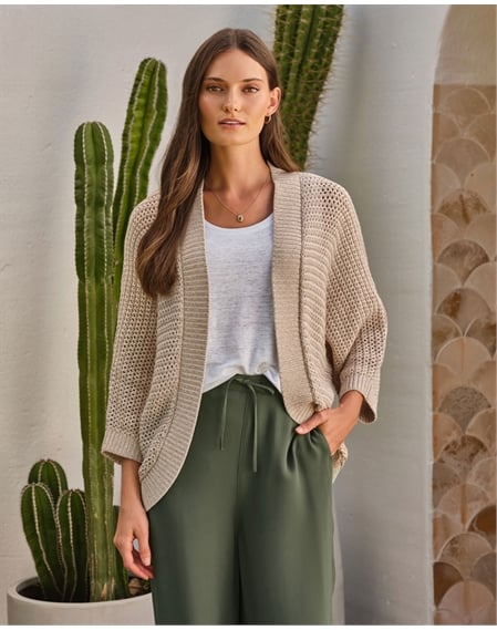 Cotton Edge To Edge Cardigan