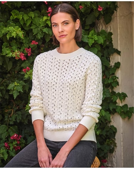 Cotton Pearl Sweater