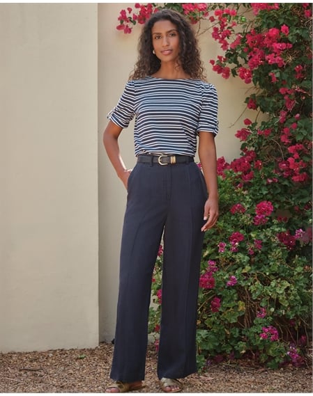 Pure Linen Wide Leg Trouser