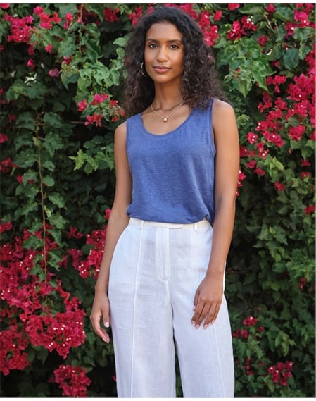 Luxury Linen Jersey Vest