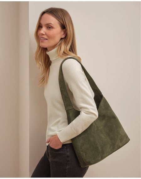Suede Hobo Bag