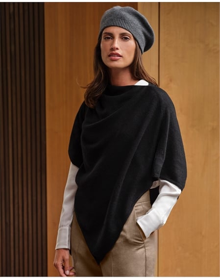 Organic Cashmere Gassato Poncho