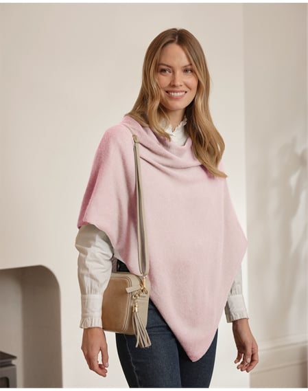 Organic Cashmere Gassato Poncho
