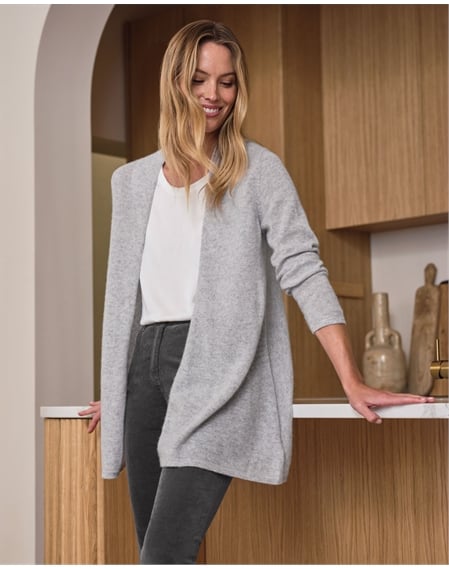 Gassato Lightweight Cashmere Swing Cardigan