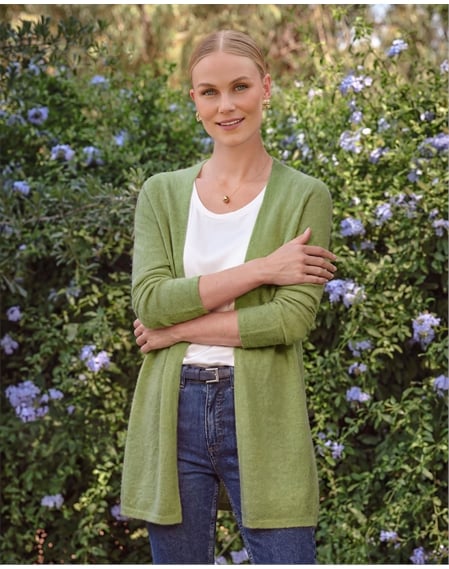 Gassato Lightweight Cashmere Swing Cardigan