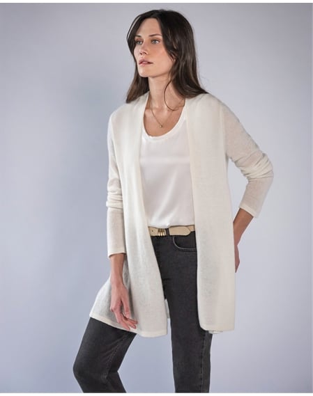 Gassato Lightweight Cashmere Swing Cardigan