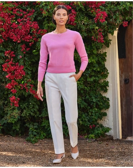 Compact Cotton Tapered Trouser