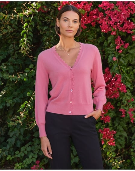 Scalloped Edge Cardigan