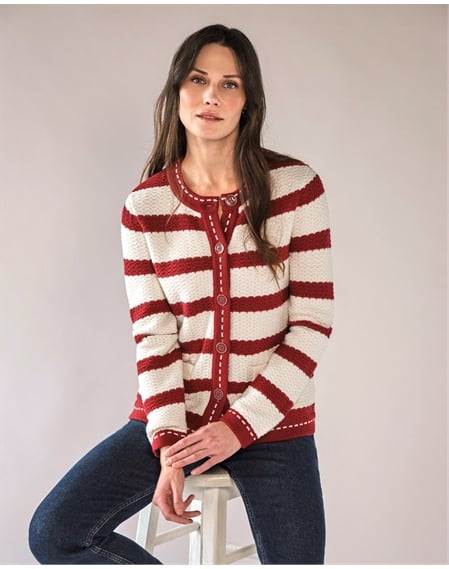 Cotton Wool Striped Jacket