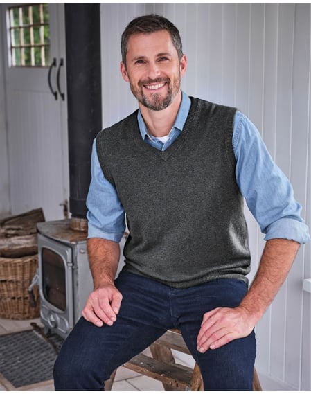 Mens Classic Lambswool Vest
