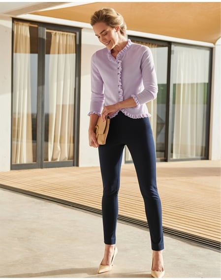 Cotton Stretch Crop Trouser
