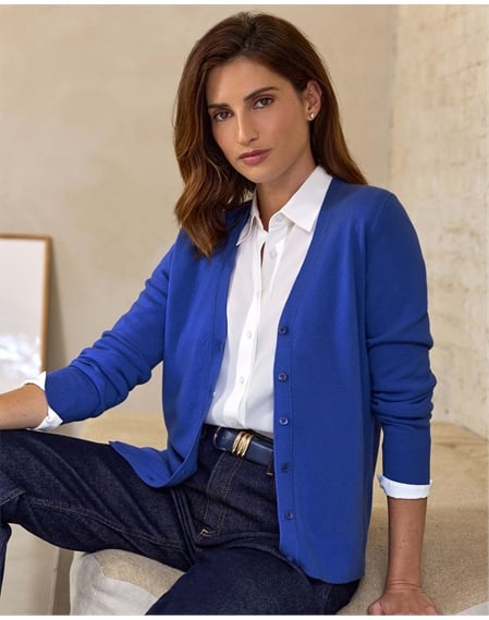 Cashmere V Neck Cardigan