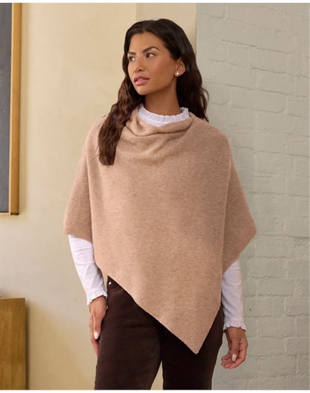 Organic Cashmere Gassato Poncho