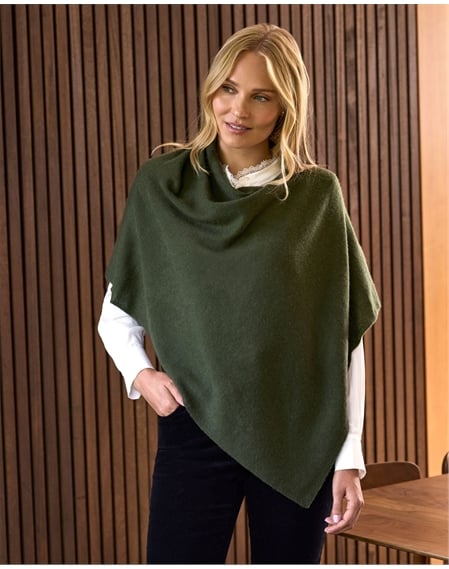Organic Cashmere Gassato Poncho