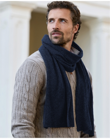 Mens Pure Cashmere Scarf