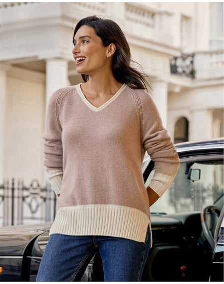 Cashmere Lofty V Neck Jumper