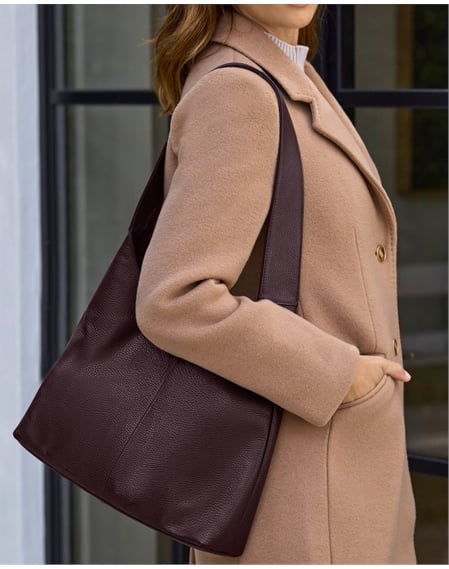 Soft Premium Leather Tote Hobo