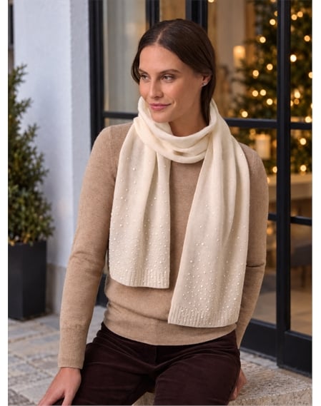 Lambswool Pearl Scarf