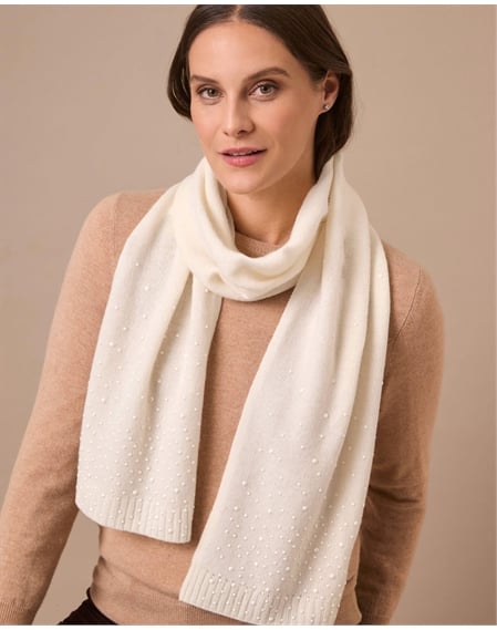 Lambswool Pearl Scarf