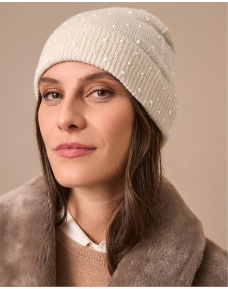 Lambswool Pearl Hat