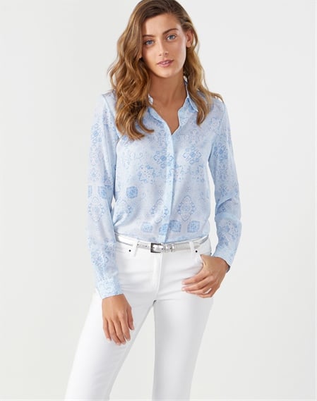Relaxed Washed Silk Blouse