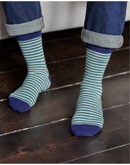 Mens Stripe Bamboo Sock