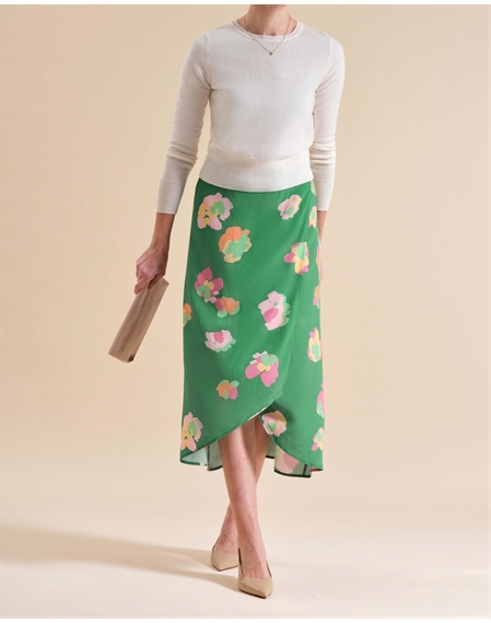 Printed Wrap Skirt