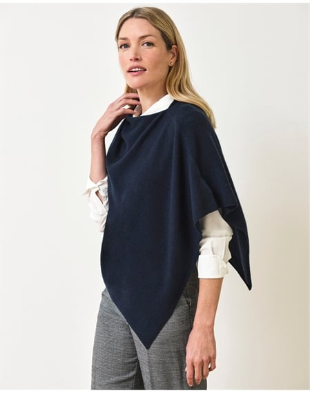 Organic Cashmere Gassato Poncho