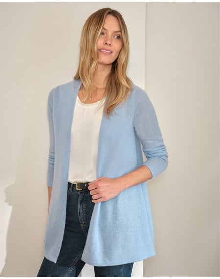Gassato Lightweight Cashmere Swing Cardigan