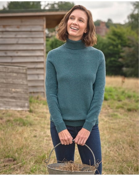Womens Lambswool Polo
