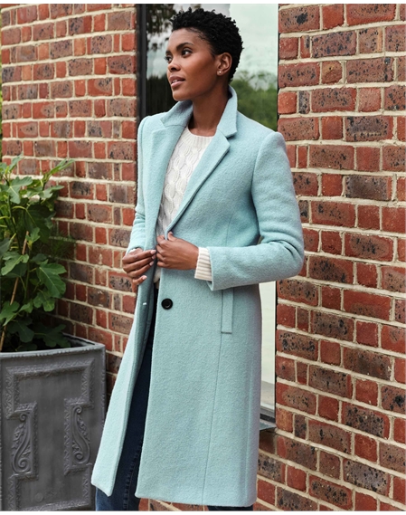 ladies wool trench coat