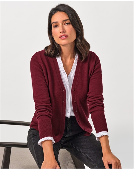 Cashmere V Neck Cardigan