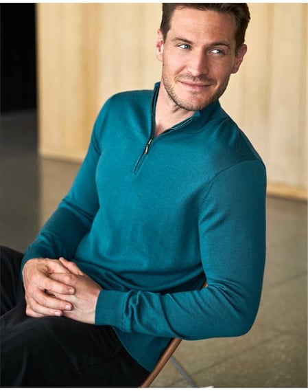 mens half neck jumper