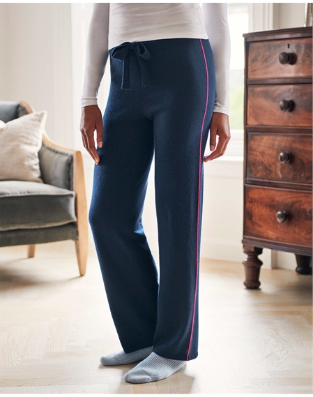 Pure collection Velours Longueur Cheville Pantalon-Noir-RRP £ 90 