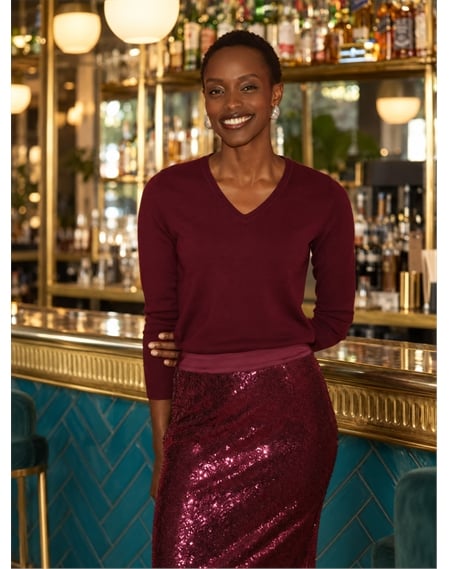 Cashmere V Neck Sweater