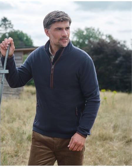 Organic Cotton Half Zip Fleece