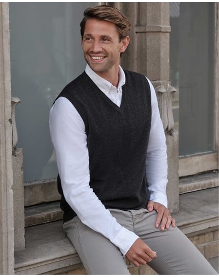 Mens Cashmere Slipover