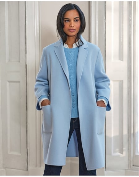 Blue wool clearance coats