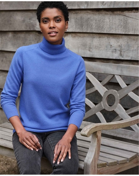 Blue Jucca Wool Sweater in Azure Womens Clothing Jumpers and knitwear Turtlenecks 