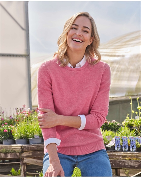 Womens Lambswool Crew