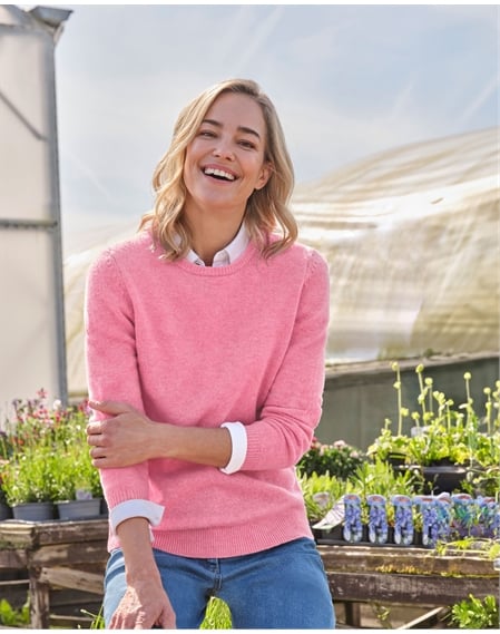 Womens Lambswool Crew