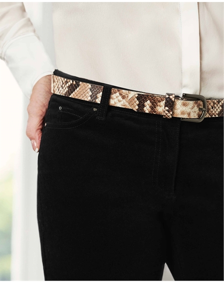 snakeskin belt outfit