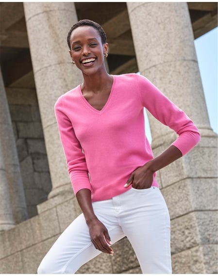 Cashmere V Neck Sweater