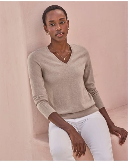 Cashmere V Neck Sweater