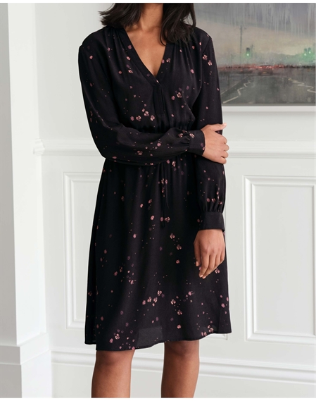 Long Sleeve Printed Tunic Dress