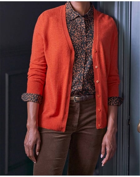 Cashmere V Neck Cardigan