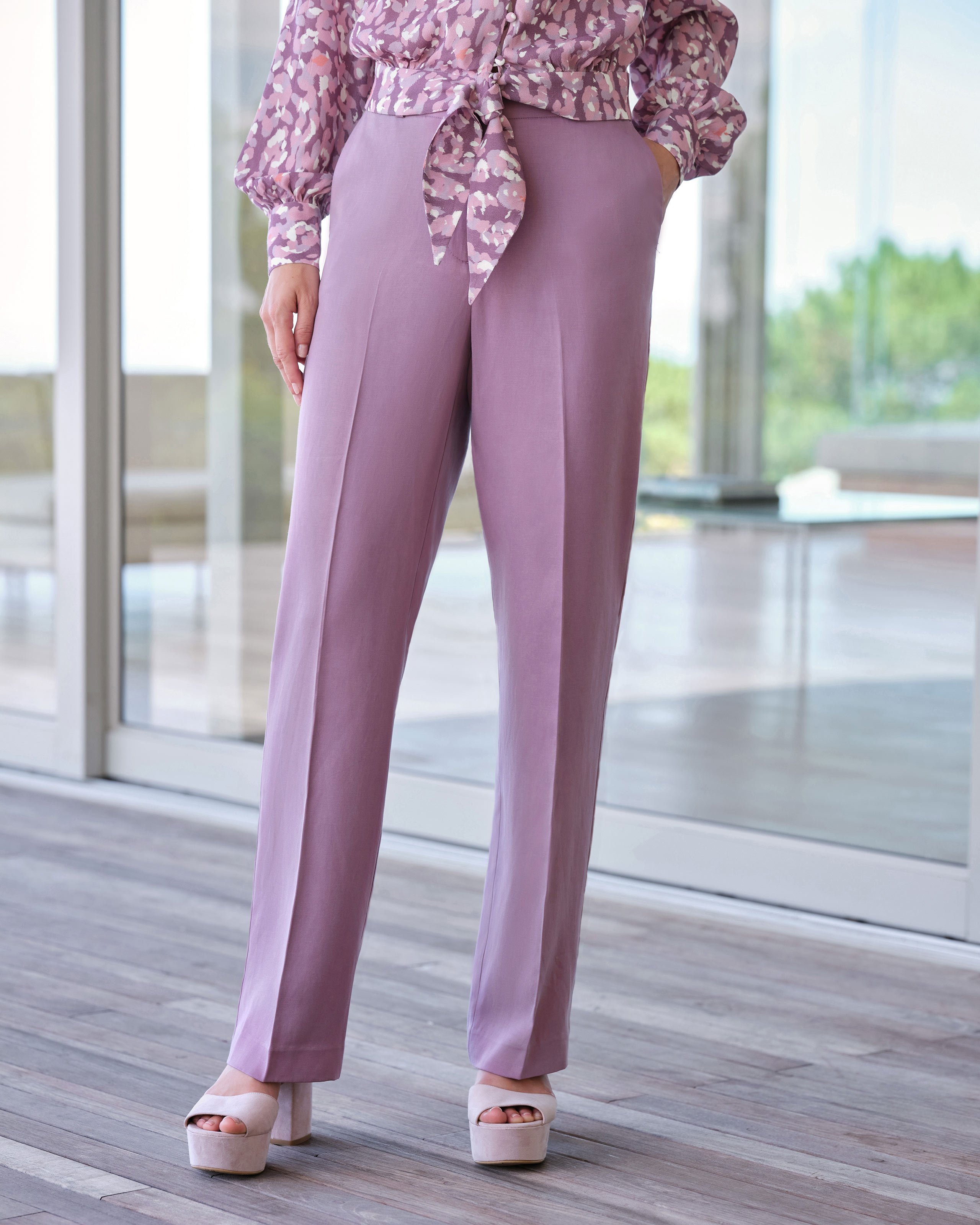 Fig | Tencel Wide Leg Trouser | Pure Collection