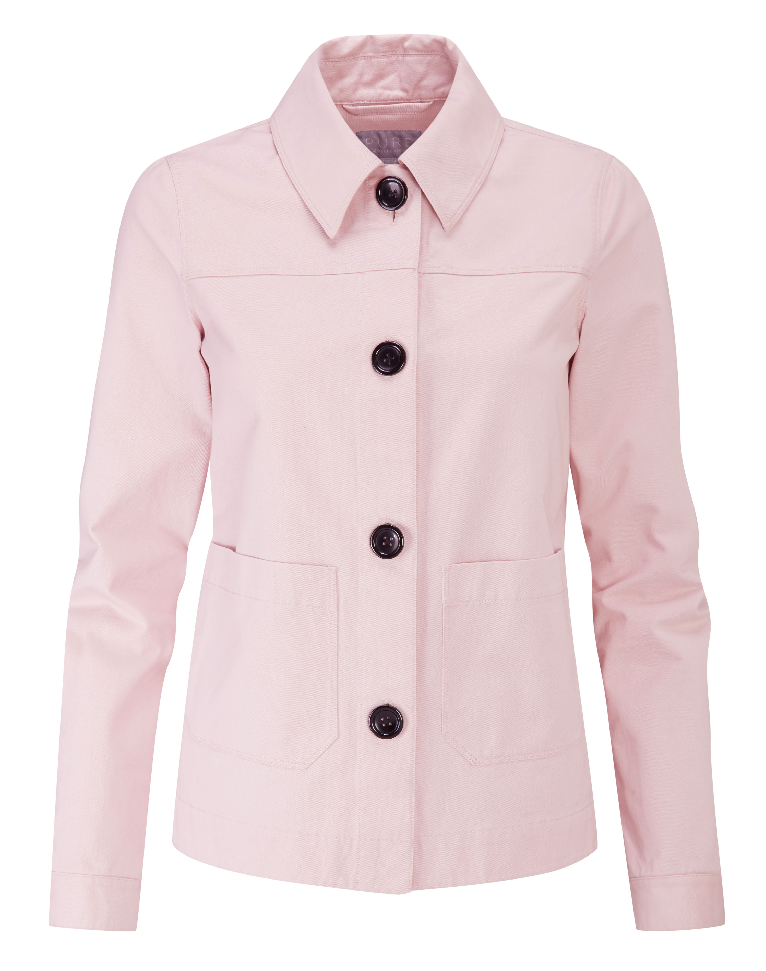 Soft Pink Soft Washed Cotton Jacket Pure Collection