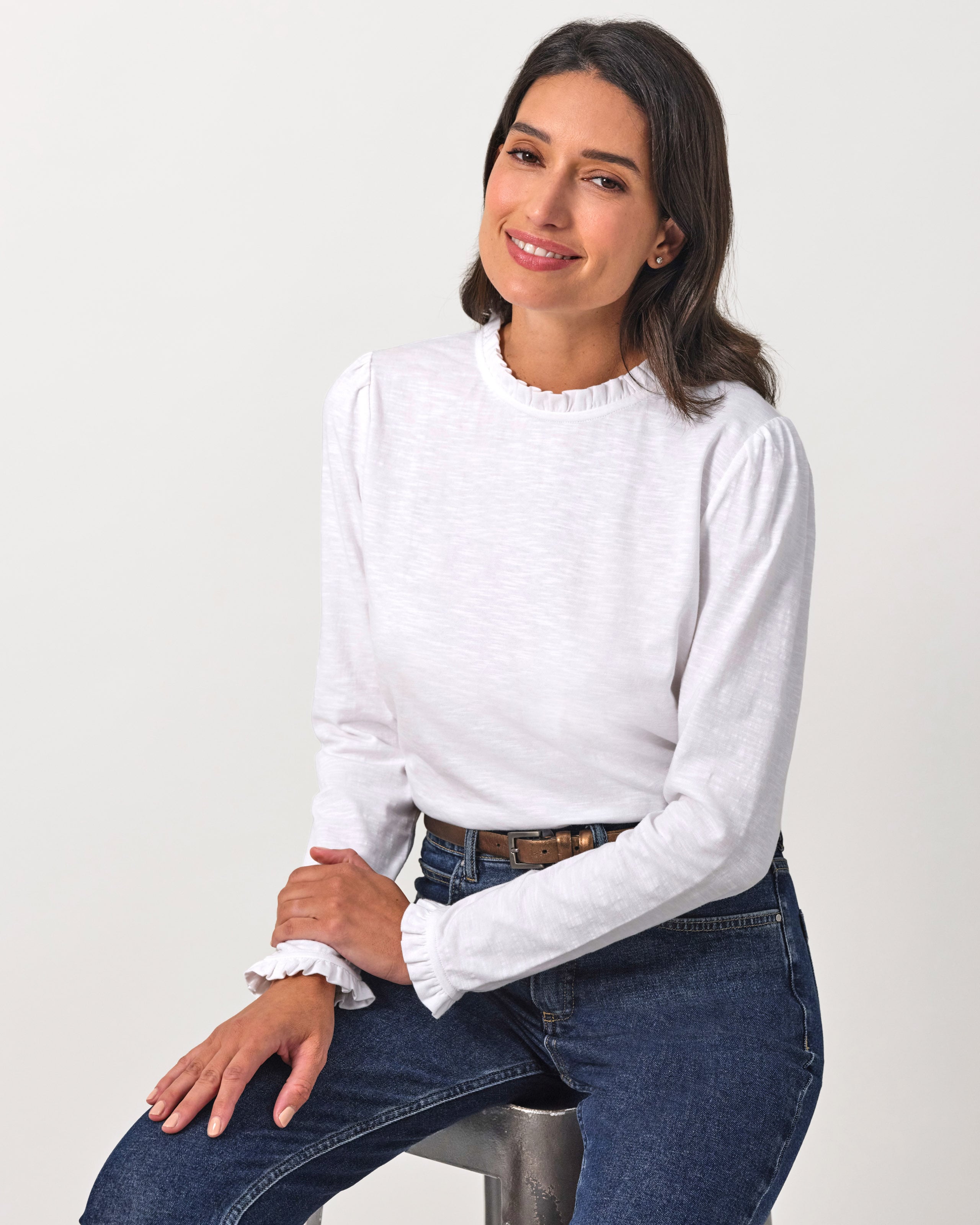 Nayala langer Pulli creamy white