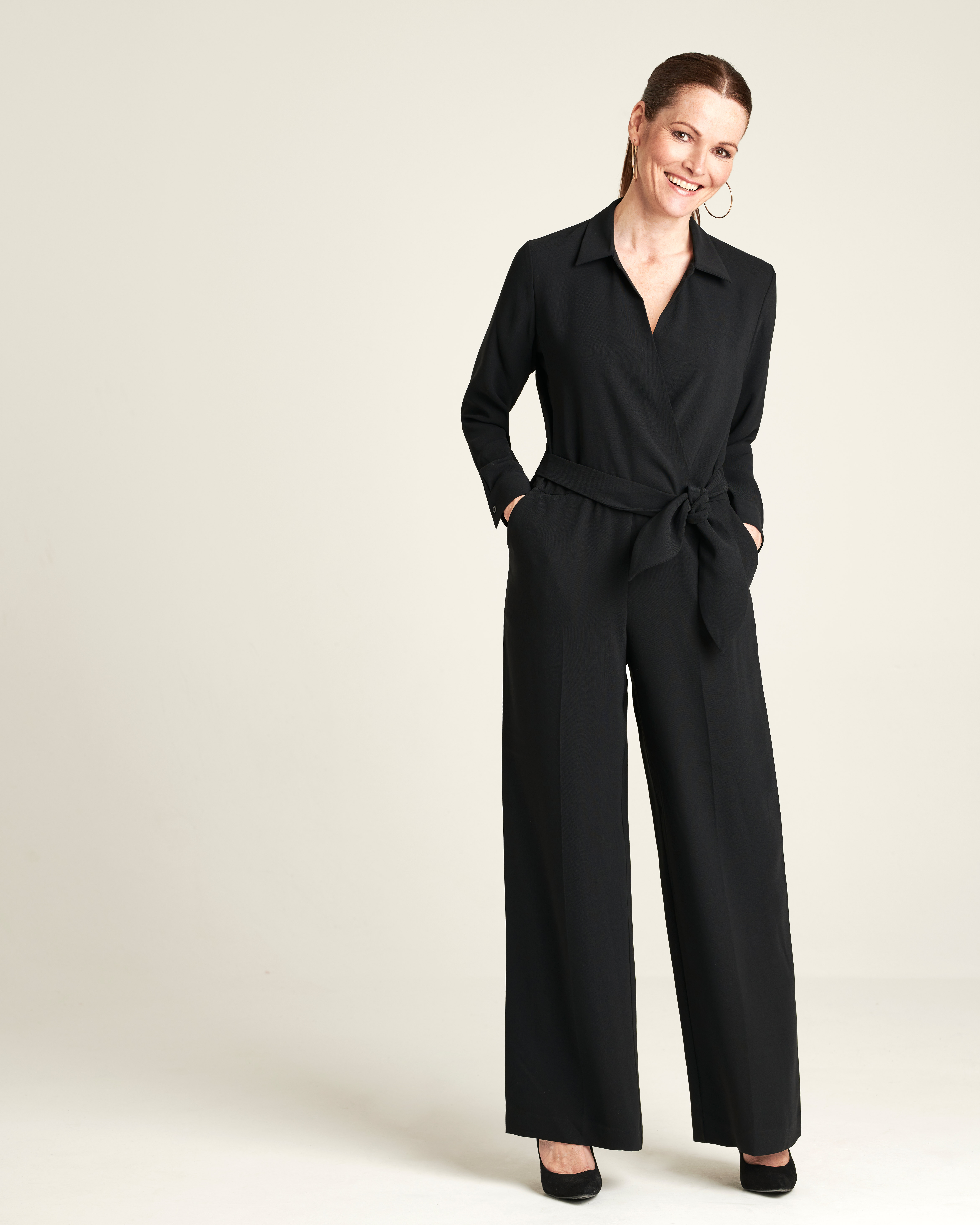 Black Belted Jumpsuit Pure Collection